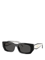 Prada PR C07S Women's Butterfly Sunglasses, Honey Tortoise/Brown