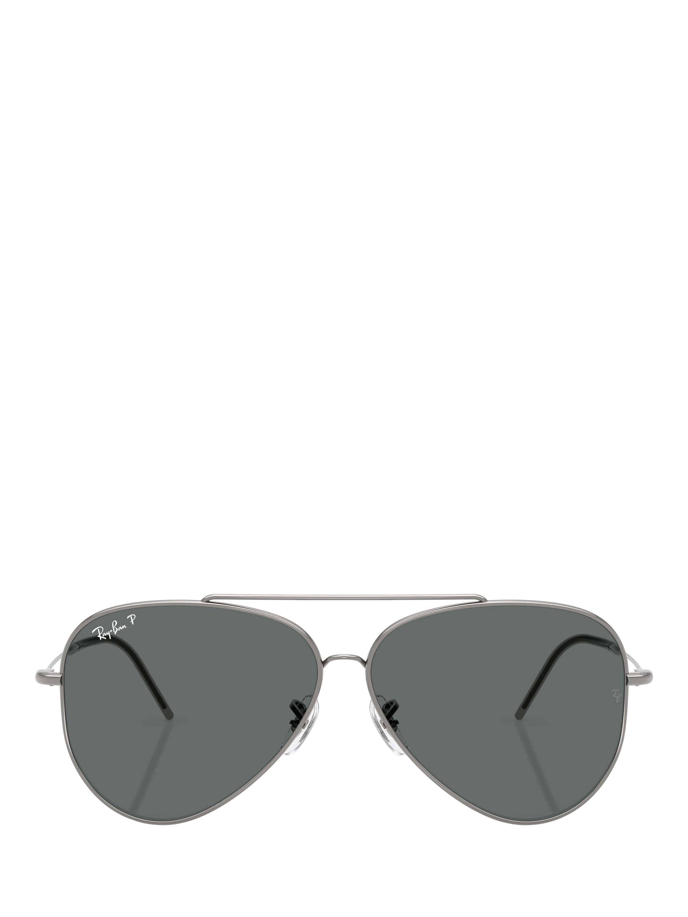 Product image 2 of 6, which shows Ray-Ban 0RBR0101S Aviator Sunglasses, Gunmetal/Grey