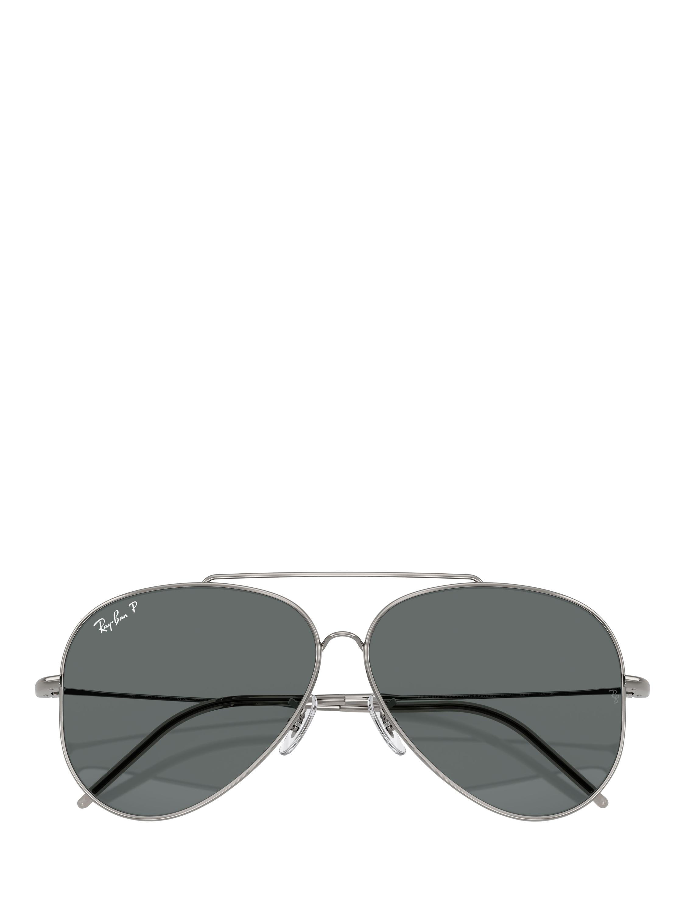 Product image 5 of 6, which shows Ray-Ban 0RBR0101S Aviator Sunglasses, Gunmetal/Grey