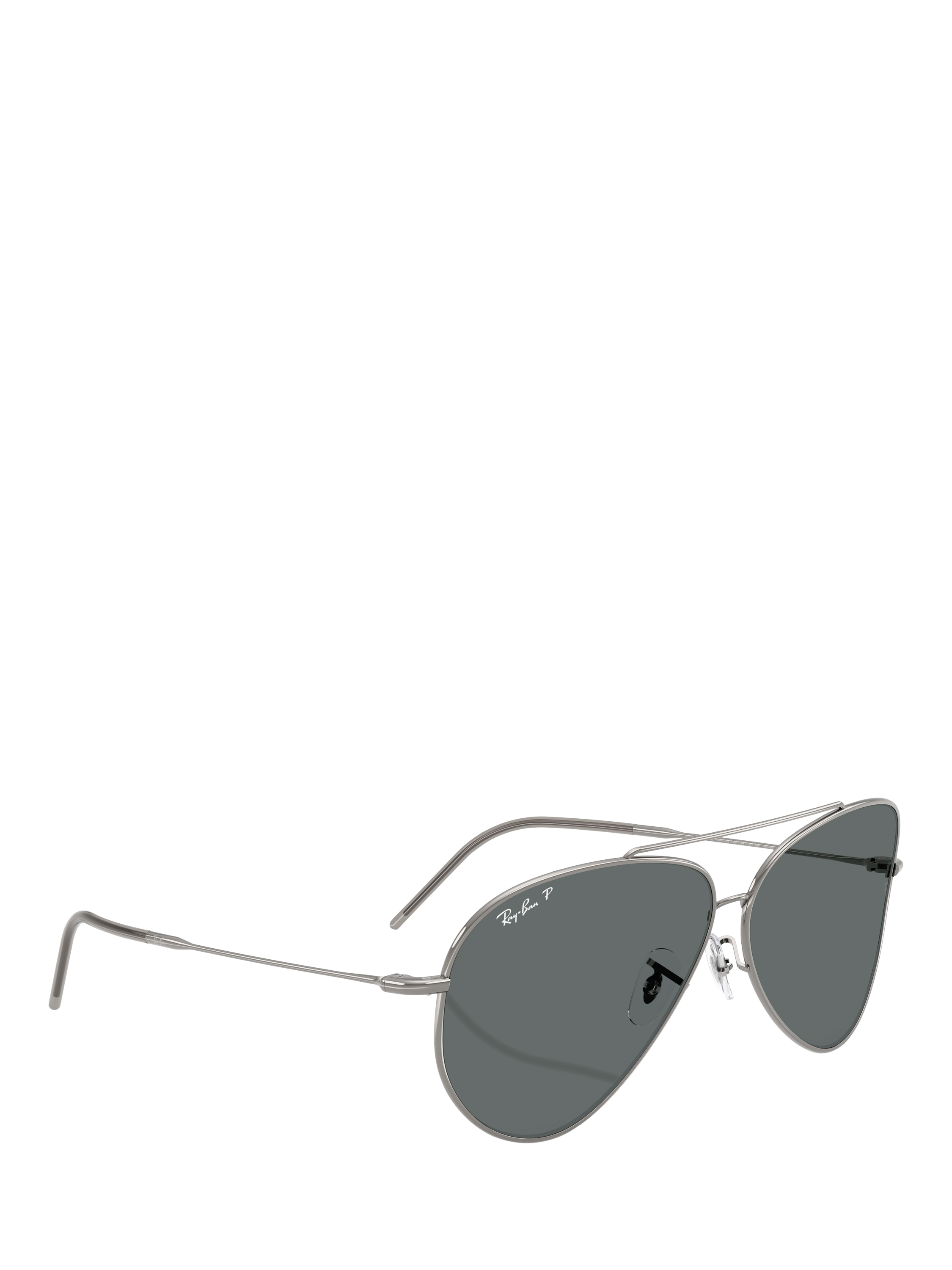 Product image 6 of 6, which shows Ray-Ban 0RBR0101S Aviator Sunglasses, Gunmetal/Grey