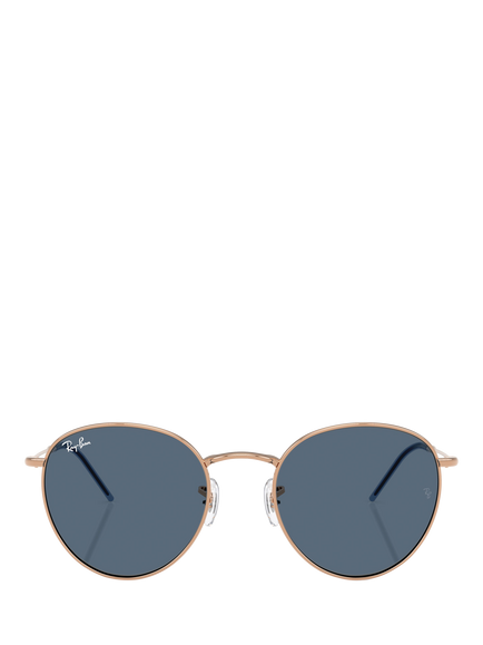 Ray-Ban 0RBR0103S Oval Sunglasses, Rose Gold/Blue - view 2, Rose Gold/Blue
