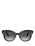 Swarovski 0SK6031 Oval Sunglasses, Black