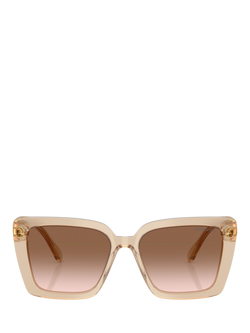 Swarovski 0SK6032 Square Sunglasses, Beige Transparent - view 2, Beige Transparent