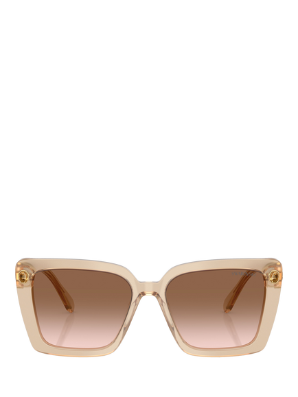 Swarovski 0SK6032 Square Sunglasses, Beige Transparent - view 2, Beige Transparent