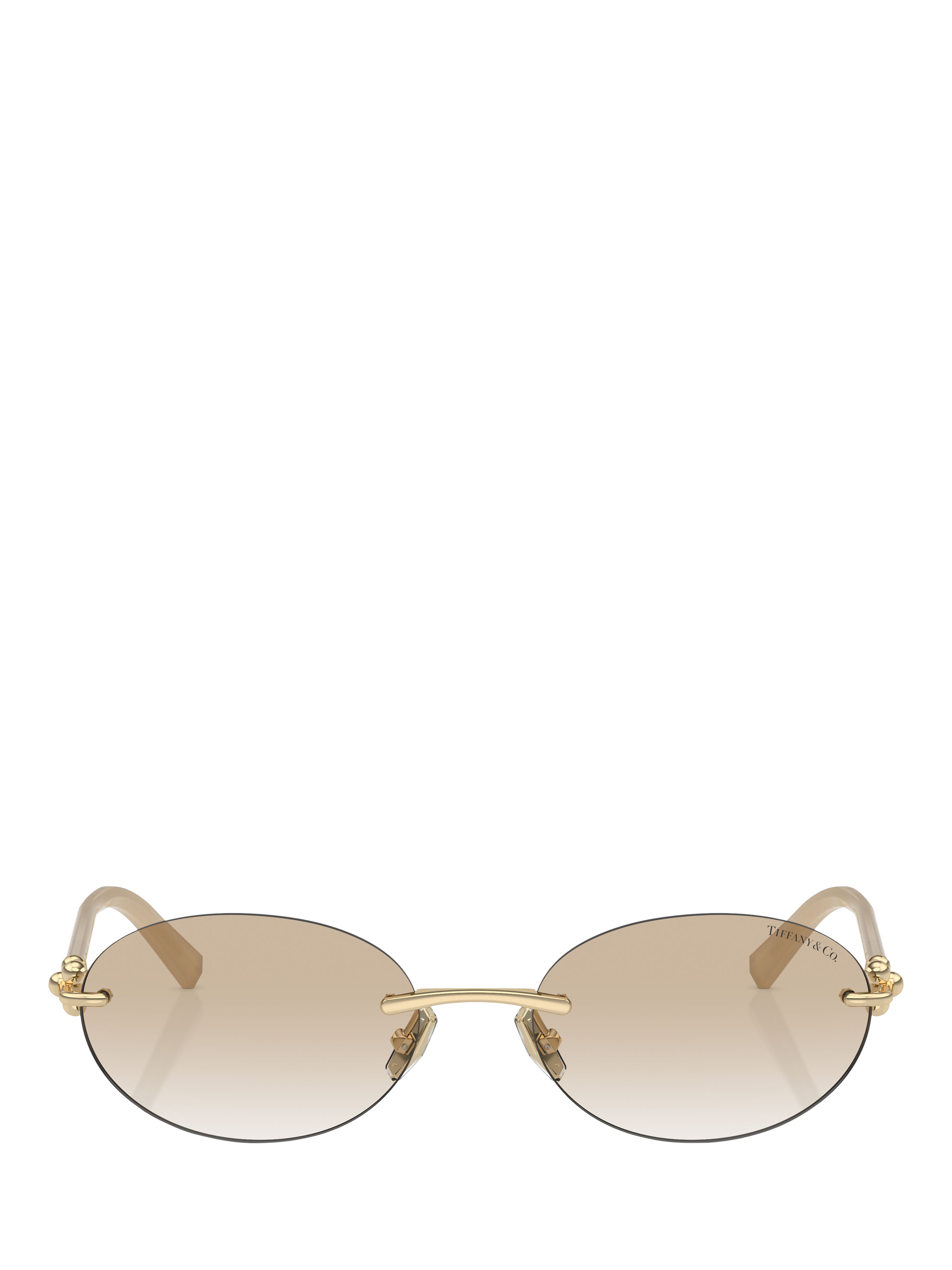 Oval rimless sunglasses sales