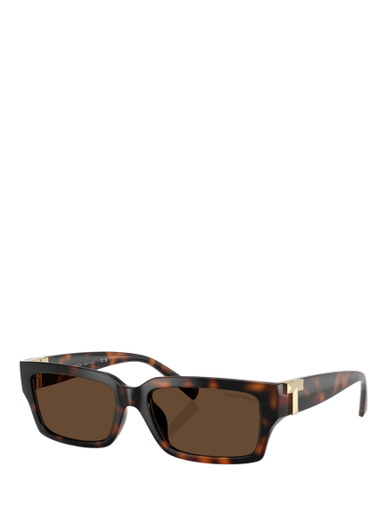 Tiffany & Co 0TF4226U Rectangular Sunglasses, Havana
