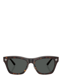 Versace VE2272 Men's Rectangular Sunglasses, Havana - view 2, Havana