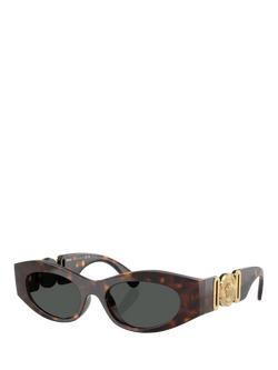 Versace 0VE4480U Rectangular Sunglasses, Havana