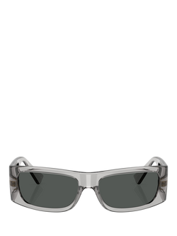 Versace 0VE4482 Rectangular Sunglasses - view 2, Grigio Transparent
