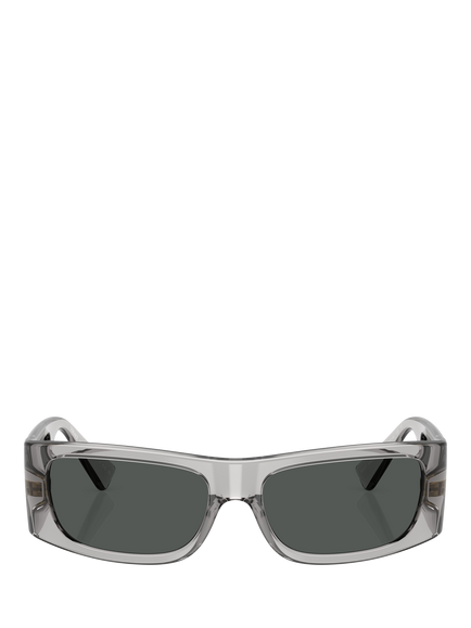 Versace 0VE4482 Rectangular Sunglasses - view 2, Grigio Transparent