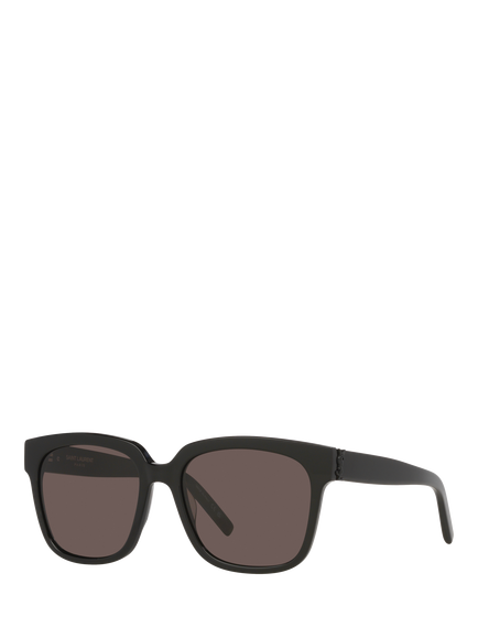 Yves Saint Laurent YS000111 Women's Square Sunglasses, Black/Dark Pink, Black/Dark Pink