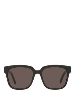 Yves Saint Laurent YS000111 Women's Square Sunglasses, Black/Dark Pink - view 2, Black/Dark Pink