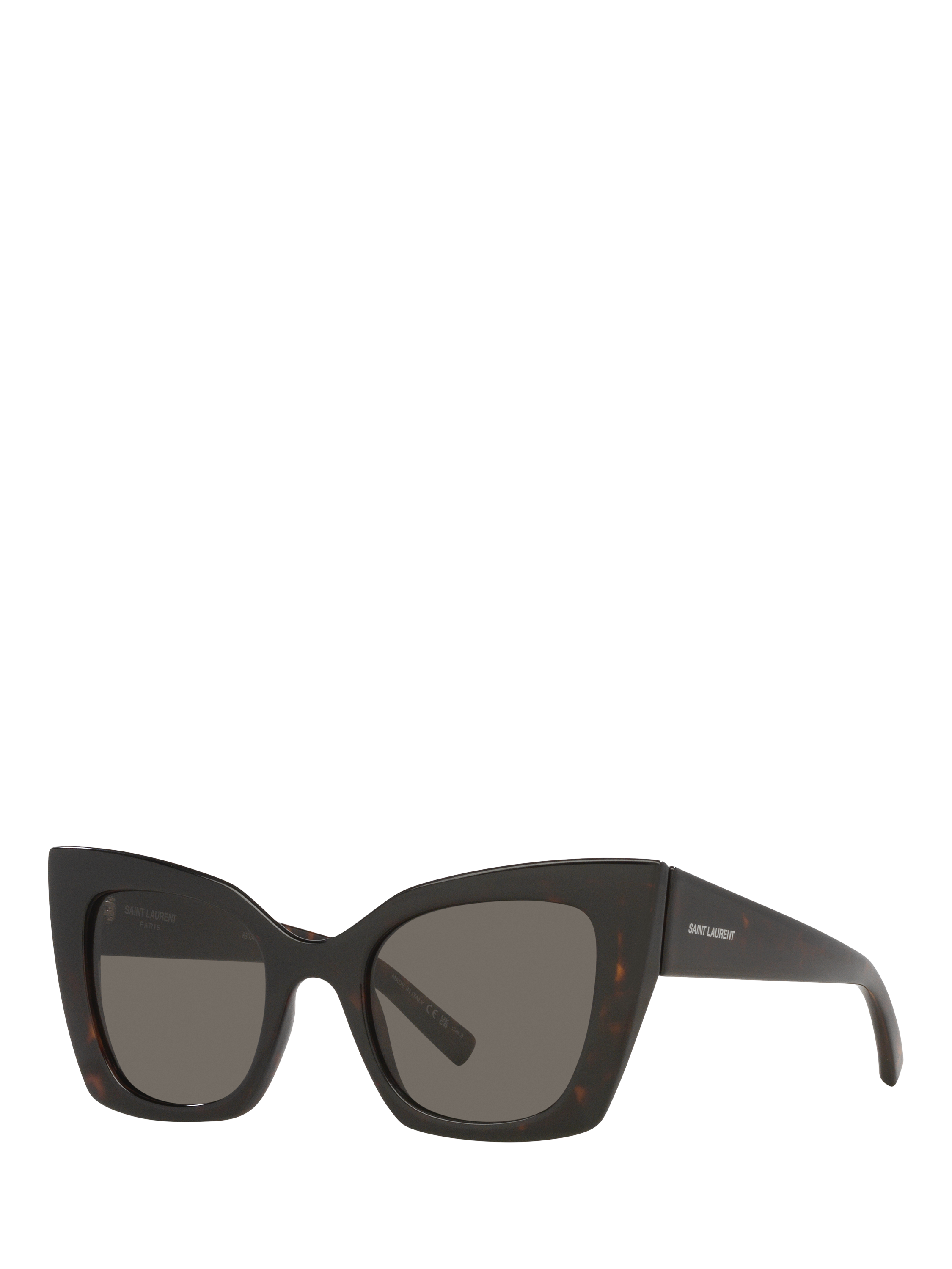Product image 1 of 4, which shows Yves Saint Laurent YS000413 Women's Cat's Eye Sunglasses, Tortoise