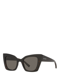 Yves Saint Laurent YS000413 Women's Cat's Eye Sunglasses, Tortoise, Tortoise