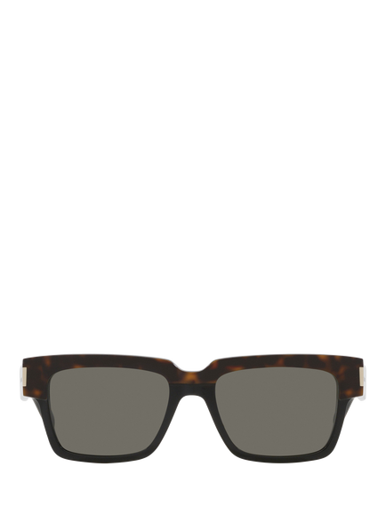 Yves Saint Laurent YS000617 Men's Square Sunglasses, Tortoise/Grey - view 2, Tortoise/Grey