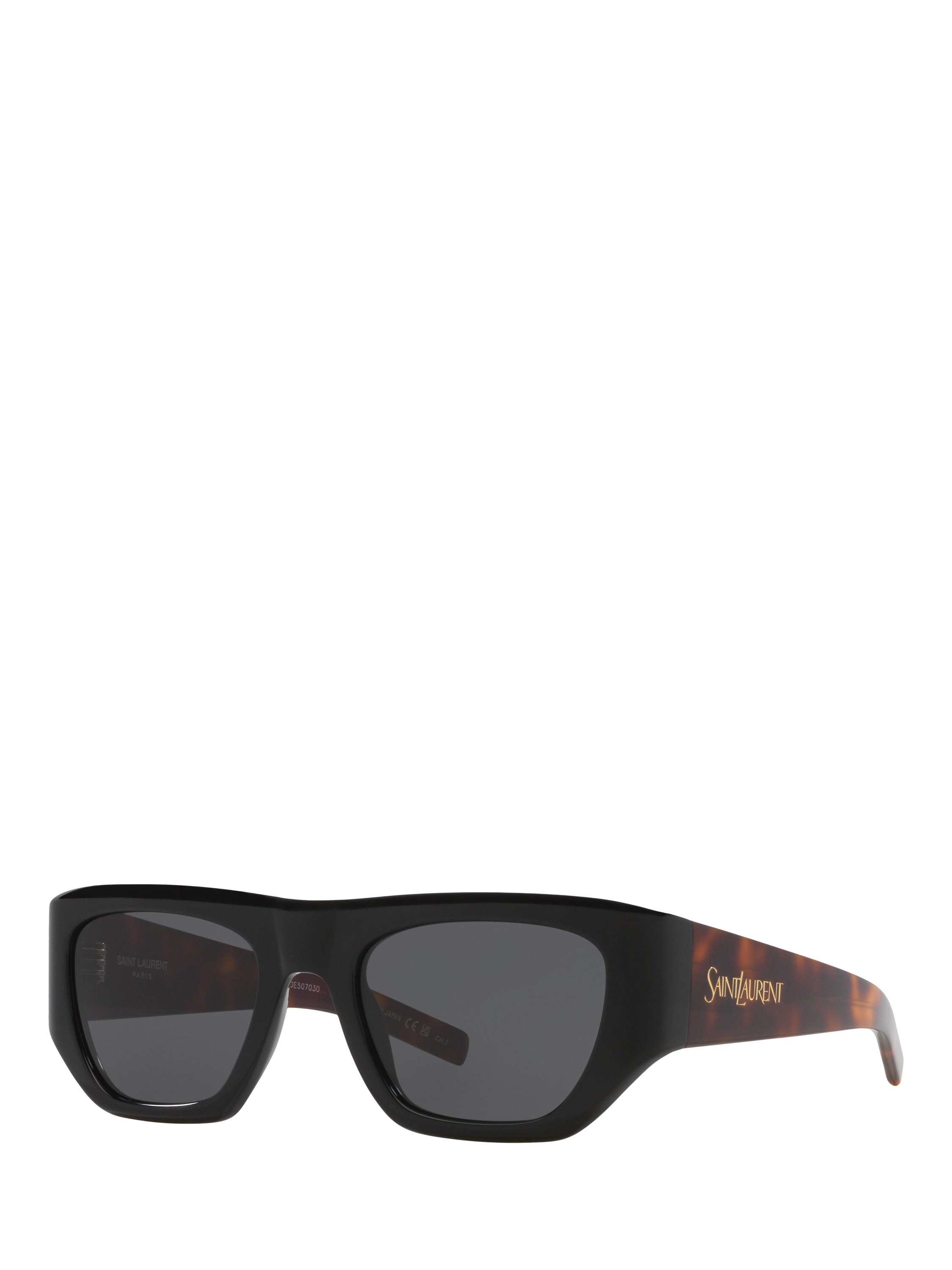 Product image 1 of 4, which shows Yves Saint Laurent YS000619 Women's Square Sunglasses, Black