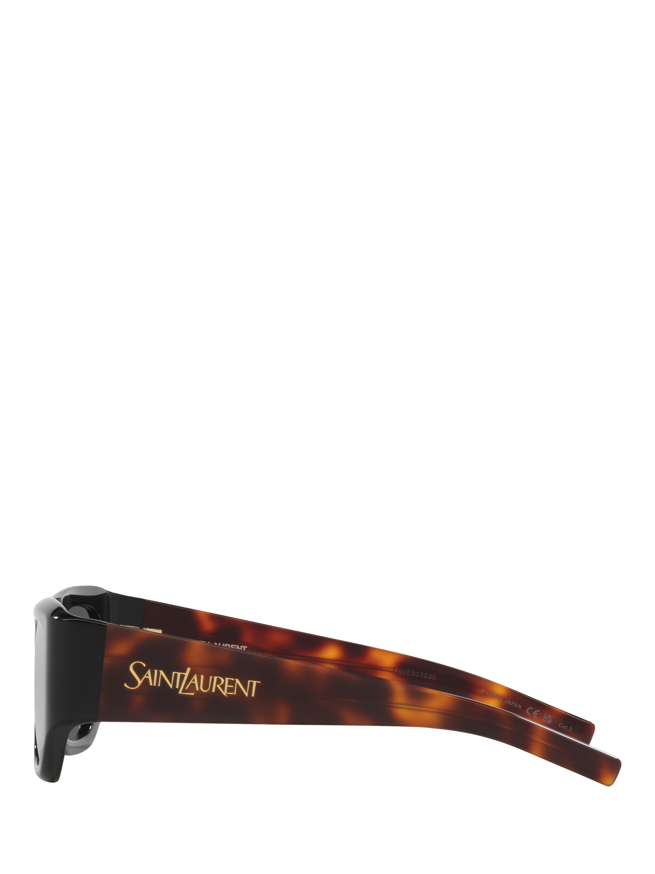 Product image 3 of 4, which shows Yves Saint Laurent YS000619 Women's Square Sunglasses, Black