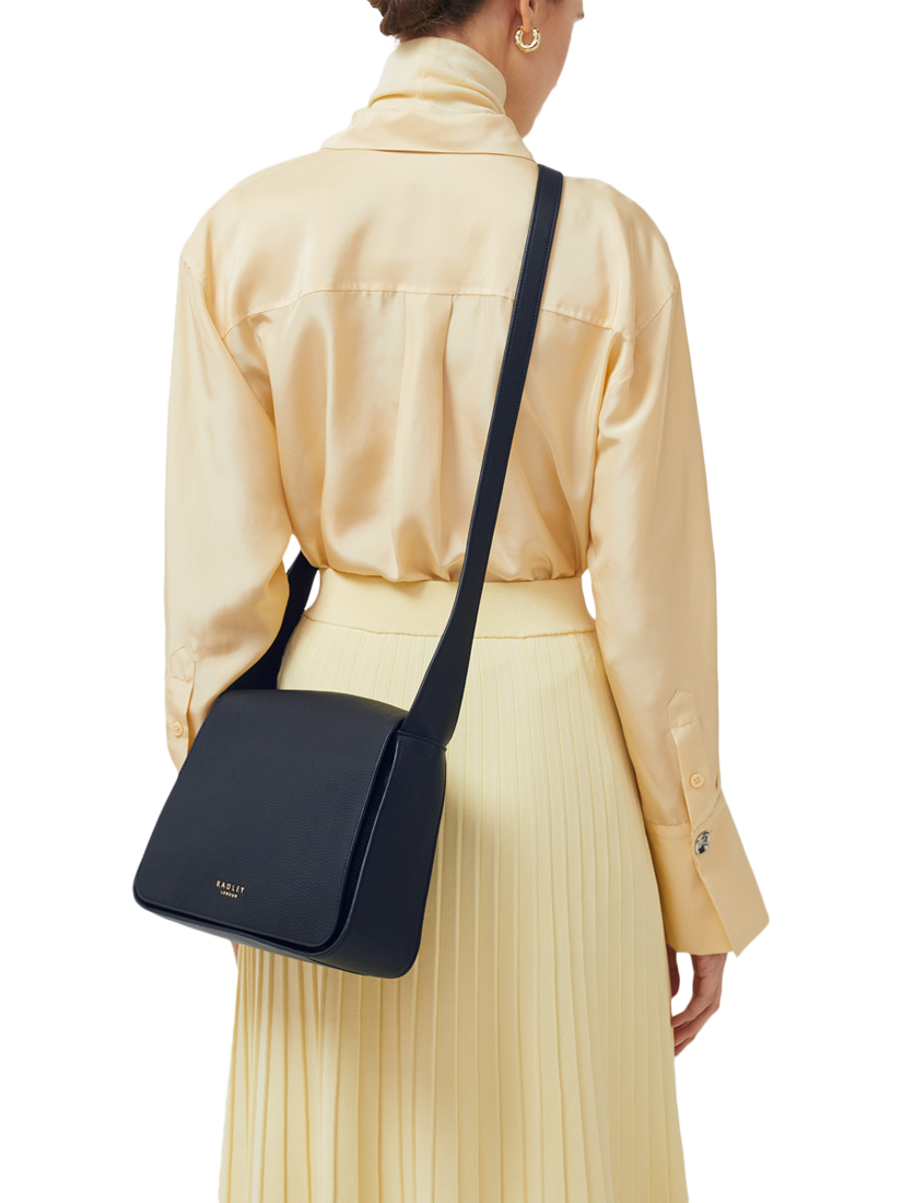 Product image 5 of 5, which shows Radley Westwell Lane Medium Flapover Cross Body Bag, Ink, One Size