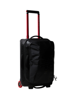 The North Face Base Camp Rolling Thunder 22" Travel Bag, 40L, Black/White, Black/White