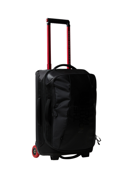 The North Face Base Camp Rolling Thunder 22" Travel Bag, 40L, Black, Black/White