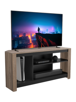 AVF Calibre Alto 120 TV Stand for TVs up to 60”, Sawn Oak - view 2, Sawn Oak