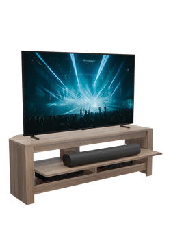 AVF Calibre Sound 120 TV Stand for TVs up to 60”, Sawn Oak - view 2, Sawn Oak