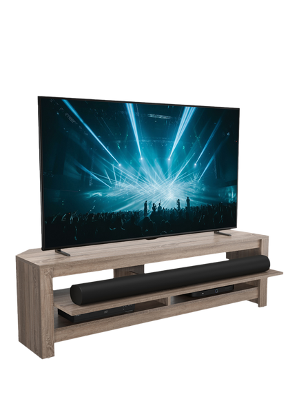AVF Calibre Sound 140 TV Stand for TVs up to 65”, Sawn Oak - view 2, Sawn Oak
