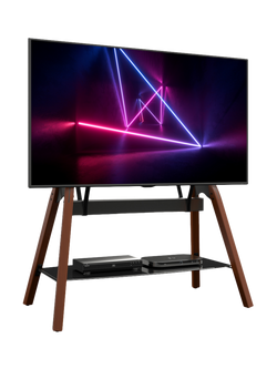 AVF Hoxton Quad FSL 1120 TV Stand for TVs up to 86” - view 2, Dark Wood