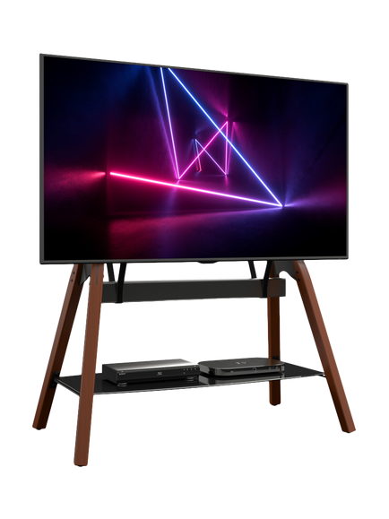 AVF Hoxton Quad FSL 1120 TV Stand for TVs up to 86” - view 2, Dark Wood