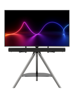 Hoxton Sound Freestanding Tripod TV + Soundbar Stand, for TVs 32-70” - view 2, Grey