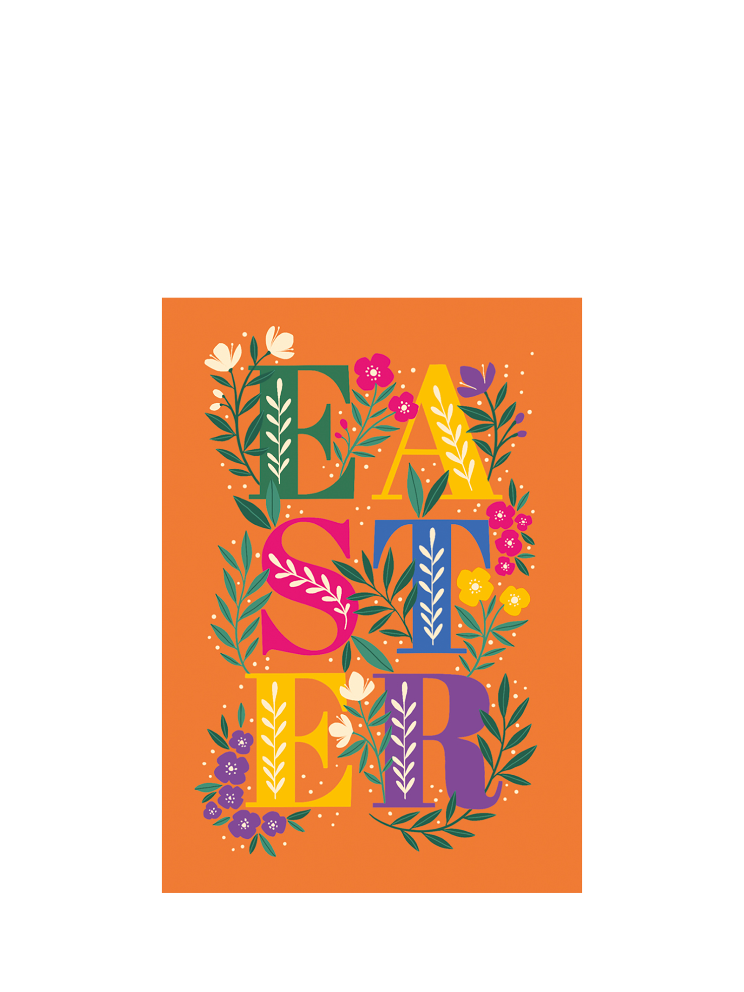 Art File Scandi Text Easter Card