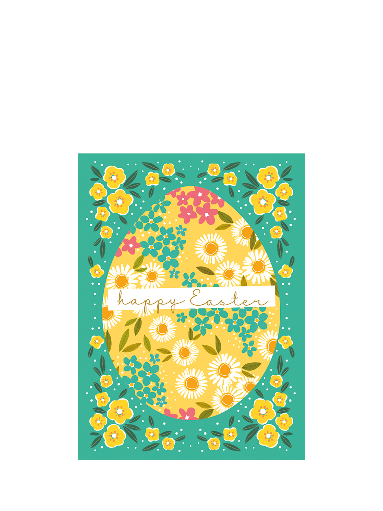 Art File Yellow Egg Easter Cards, Pack of 6