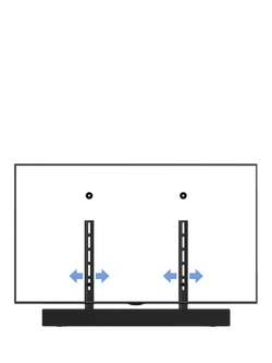 AVF YAK90 Universal Soundbar to TV Mounting Kit, Black - view 2, Black