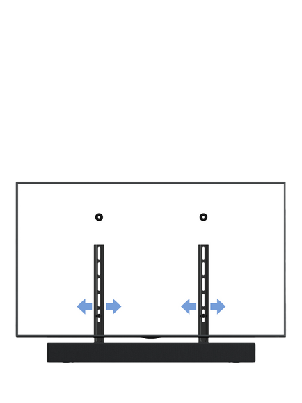 AVF YAK90 Universal Soundbar to TV Mounting Kit, Black - view 2, Black