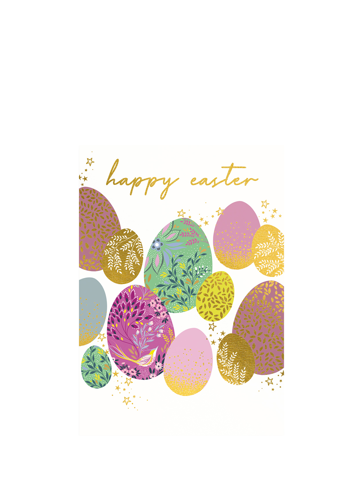 Sara Miller Floral Eggs Easter Card