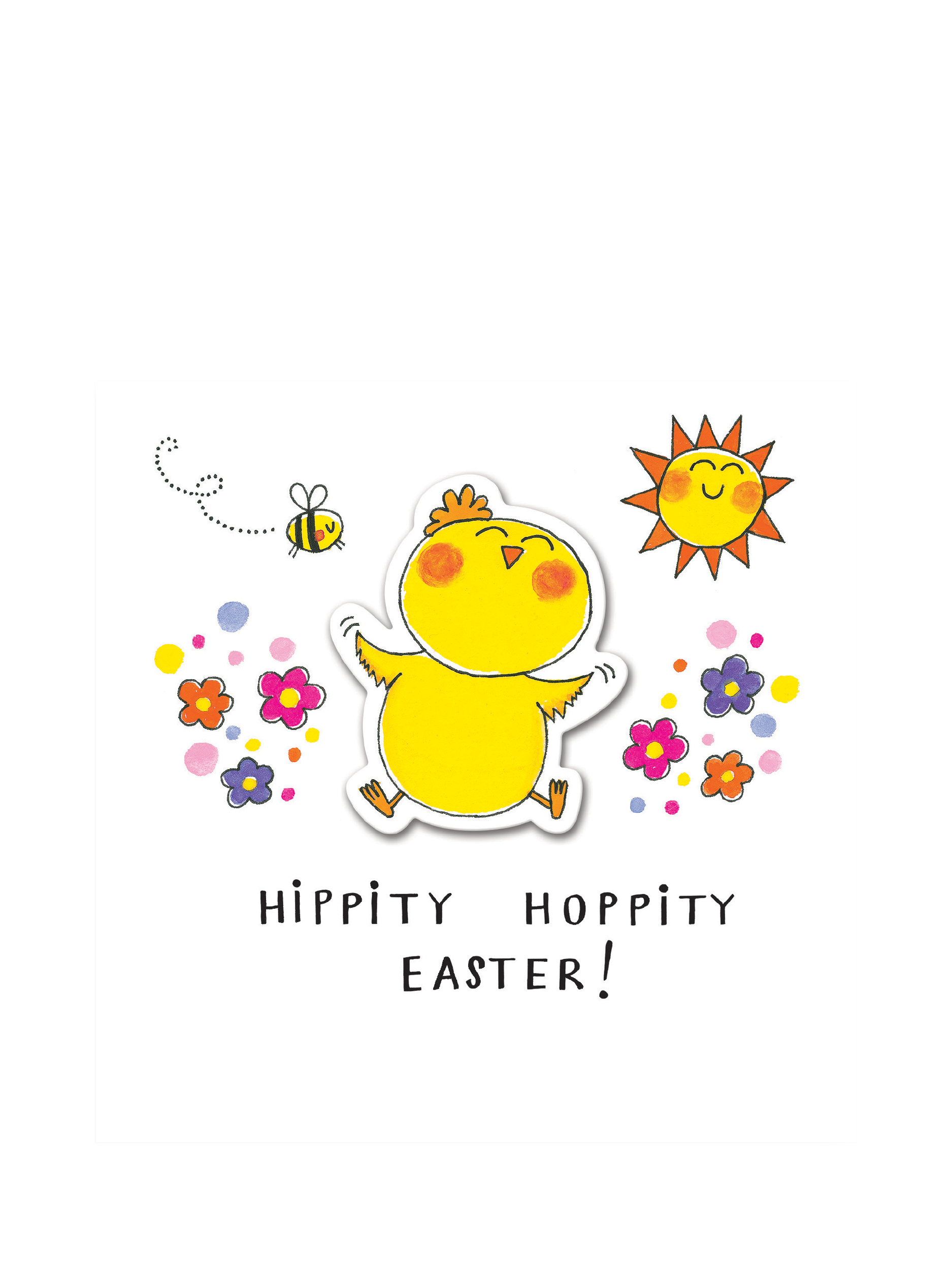 Rachel Ellen Hippity Hoppity Chick Easter Card