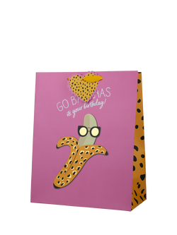 Tache Crafts Go Bananas Birthday Gift Bag, Multi, Medium, Multi
