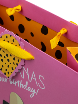 Tache Crafts Go Bananas Birthday Gift Bag, Multi, Medium - view 2, Multi