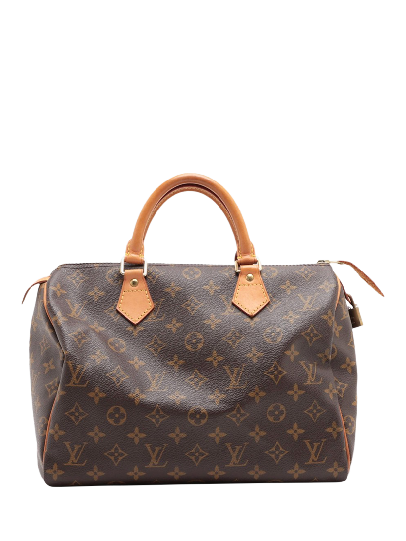 Pre-loved Louis Vuitton Vintage 2011 Monogram Speedy 30 Gab Bag, Brown