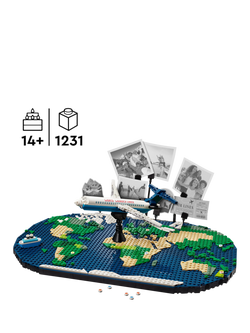 LEGO Family Travel Moments World Map Building Toy Set 1838 - view 2, Multi