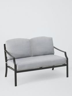 John Lewis Marlow Aluminium 4 Seater Garden Lounge Set - view 2, Black/Grey