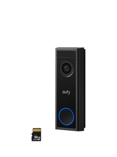 eufy Smart Video Doorbell C31, Wireless, Battery-Powered, Black