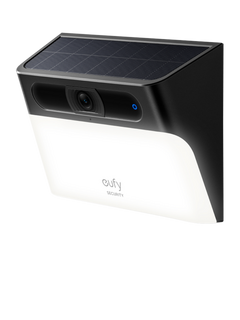 eufy S120 Solar Wall Light Cam 2K Smart Security Camera, Black