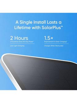 eufy SoloCam S340 3K Dual Lens Smart Outdoor Security Camera with 360° Coverage & Solar Panel, White - view 2, White