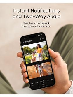 eufy E340 2K Dual Cameras Smart Video Doorbell with Chime, Black - view 2, Black