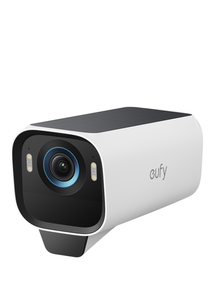 eufy eufyCam S3 Pro 4K Solar Add-on Smart Security Camera, White, White