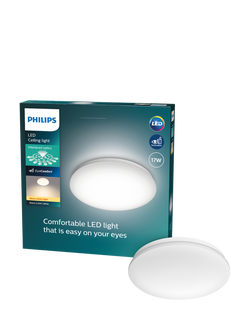 Philips Moire CL200 LED 17W Ceiling Light, White, White