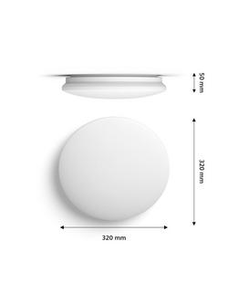 Philips Moire CL200 LED 17W Ceiling Light, White - view 2, White