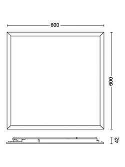 Philips SceneSwitch Touch CL560 LED 36W Square Ceiling Light, White - view 2, White