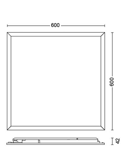 Philips SceneSwitch Touch CL560 LED 36W Square Ceiling Light, White - view 2, White